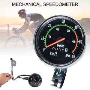 bicycle universal mechanical code table mechanical bike speedometer bike milometer with classic style for