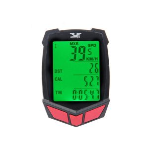 bike computer wireless/wired lcd display speedometer odometer glow, waterproof cycling computer bike satch bicycle