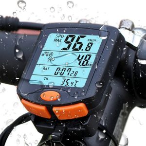 bike computer with lcd digital display waterproof bicycle odometer speedometer cycling satch riding accessories tool