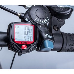 bike computer with lcd digital display waterproof bicycle odometer speedometer cycling satch riding accessories tool a30528