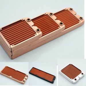 black white water cooled radiator oxygen copper heat exchanger 120 240 360 water cooling radiator