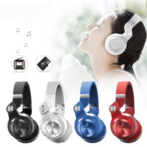 bluedio t2+ foldable bluetooth headphones bluetooth 4.1 support fm radio& sd card functions for music wireless headset