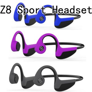 bluetooth 5.0 s.wear z8 wireless headphones bone conduction earphone outdoor sport headset microphone handsheadsets