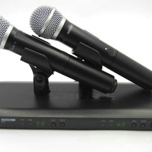 blx blx288 blx88 pg 58a uhf wireless microphone karaoke system with pg58 dual handheld transmitter microfone mic