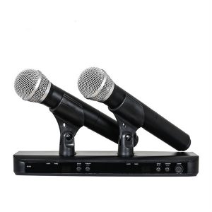 blx288/pg58 blx88 pg58a uhf wireless microphone karaoke system with pg58 dual handheld transmitter mic