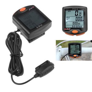 bogeer yt-813 bicycle computer wireless bike computer speedometer digital odometer satch thermometer lcd backlight rainproof