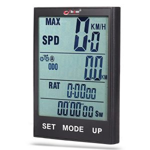 bogeerbike computer bicycle speedometer odometer temperature backlight water resistant riding cycling computer