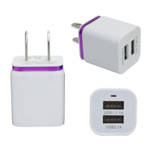 brand new home travel dual port ac usb wall mobile phone fast charger for ipad iphones ipod and other smart phones