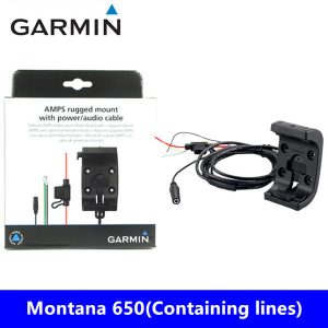 brand new original garmin montana 650 special motorcycle locomotive bracket and power cord accessories