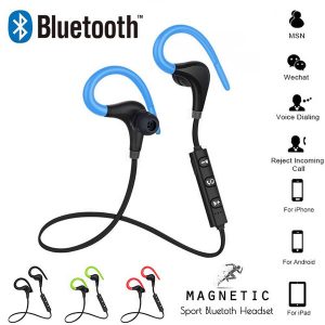 bt-1 tour bluetooth earphone sport running stereo earbuds wireless neckband headset headphone with mic for universal cellphones mp3