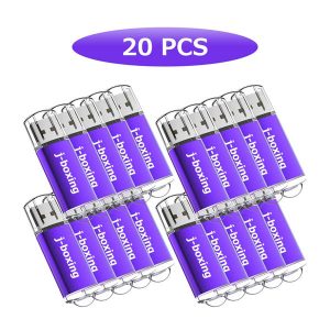 bulk 20pcs rectangle 2gb usb 2.0 flash drives flash pen drive high speed memory stick thumb storage for computer laptablet multicolor