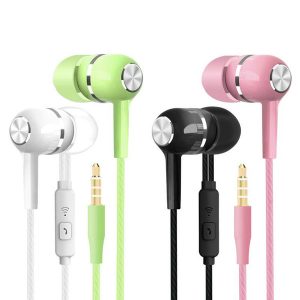 bulk s12 in ear earphones headphones earbuds headset for wired with mic 3.5mm for samsung huawei xiaomi