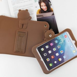 case for ipad mini 4 3 2 1 pro 9.7 10.5 cute bear silicone soft case for new ipad