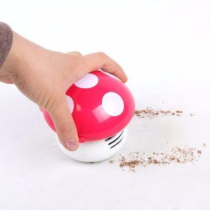 colored mushrooms electric dust collector cleaning brushes mini deskvacuum cleaner home office keyboard cleaner new