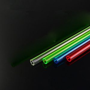 computer water cooling hard tube 50cm 100cm transparent acrylic tube 10*14 fancier water cooling pipe green blue red