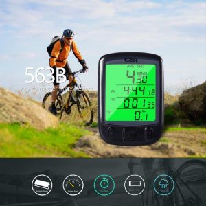 cycle bicycle bike lcd computer odometer speedometer with backlight monitor bikes' speed distance and riding time