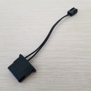 d-type ide 4pin female to 3pin male cooling fan transfer power cable adapter 22awg 10cm