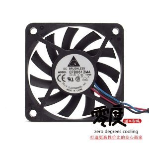 delta 6cm 60*60*10 12v efb0612ma ultra-thin computer chassis power supply silent double ball fan