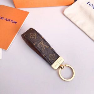 designer fashion famous luxury handmade pu leather car keychain designer keychain women bag charm pendant accessories