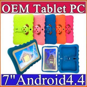 dhl kids brand tablet pc 7" quad core children tablet android 4.4 allwinner a33 google player wifi + big speaker + protective cover l-7pb