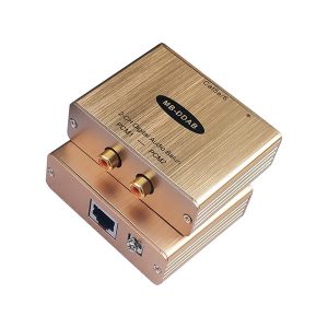 digital coaxial audio to cat5/6 converter spdif audio to rj45 adapter dolby5.1 extender dolby digital repeater dts audio over ip