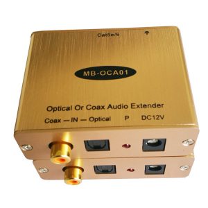 digital optical toslink audio extender over cat5e/6 up to 500ft