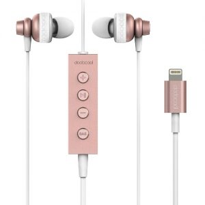 dodocool MFi Certified Hi-Res In-ear Stereo Earphone with Lightning Connector Remote and Mic - 24 bit High-Resolution Audio for Lightning Devices Space Grey