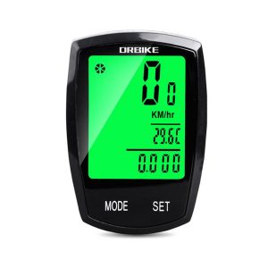 drbike bicycle computer,wireless speedometer with 13 functions for mountain bike and road bike,lcd screen,backlight