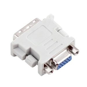 dvi dvi-i male 24+5 24+1 pin to vga female video converter adapter plug for dvd hdtv tv d