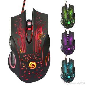 ell ell 6d usb wired gaming mouse 3200dpi 6 buttons led optical professional pro mouse gamer computer mice for pc lapgames mice