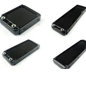 fancier aluminum water cooled radiator 120mm 240mm 360mm heat exchanger black g1/4" heat sink cooler