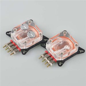 fancier computer transparent water cooling block high temperature resistant pom water cooling graphics card coolers with black copper bottom