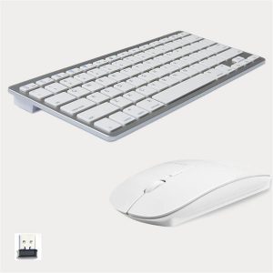 fashionable design 2.4g ultra-slim wireless keyboard and mouse combo new computer accessories for apple mac pc windows xp android tv box