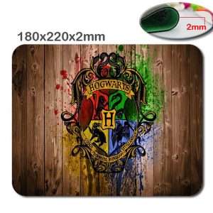 fast professional custom harry potter hogwarts logo rectangle non-slip rubber mousepad computer mouse pad mfor home and office