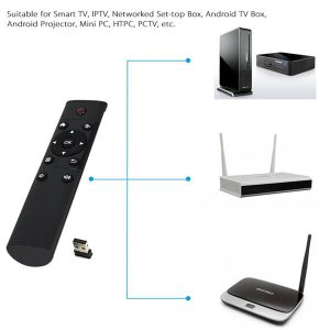 fm4 magic 2.4g wireless remote controller with usb receiver adapter for android tv box smart tv tv-dongle pc projector wholesale