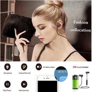 for iphone 8 x magnetic bluetooth sport earphone headphones earphones wireless running headset with mic mp3 earbud stereo bt 4.15 0pcs