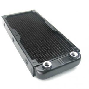 g1/4 water cooled radiator 280 aluminum water cooling radiator heat exchanger with 18 flat tubes 2 pagoda connectors