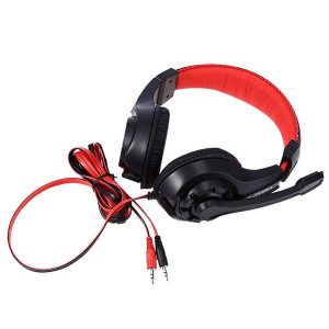 gaming headphone 3.5mm surround stereo headset headband headphone with mic for pc laplow bass wired headset