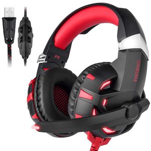 gaming headset casque pc stereo earphones headphones with microphone led lights for laptablet / new xbox one hot