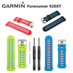 garmin forerunner 920xt bicycle computer watch original strap green blue replacement group red strap brand new original