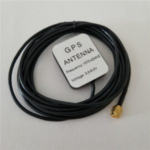 gps & dual-frequency active antenna car dvd navigation antenna sma male line cable 3m