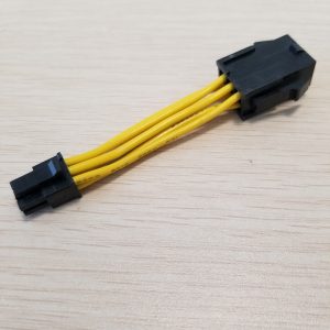 graphics card 6pin adapter to mac small 6pin power extension cable male to female 5cm yellow