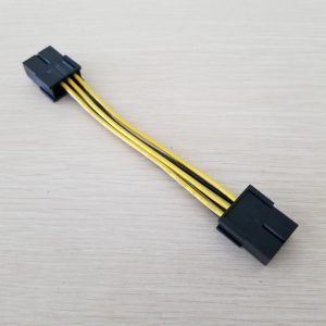 graphics card 8pin to 8pin & 6pin miner connection power cable female to female 18awg 10cm