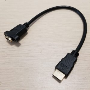 hdmi male to female av cable with gold plated interface mount pannel without screws 30cm