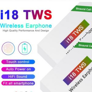 i18 tws touch 5.0 wireless bluetooth headphones stereo earphones auto power on auto paring fast delivery