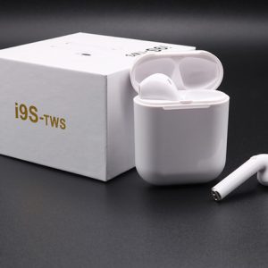 i9s tws bluetooth earphone 5.0 aiepods wireless headphones earphones 6d stereo with magnetic charging box for iphone ip8 x max ip7 ip8