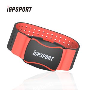 igpsport arm pelectric heart rate monitor led light warning hr60 heart rate monitor support bicycle computer & mobile app