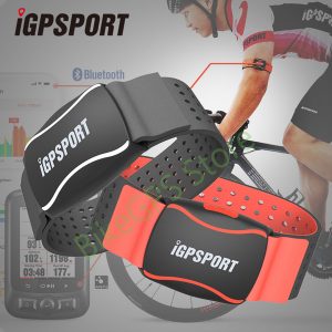 igpsport hr60 heart rate monitor arm pelectric heart rate monitor led light warning support bicycle computer & mobile app