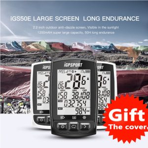 igs50e 40 hours long battery life gps sport bike gps bicycle bike computer workable with speed cadence,heart rate