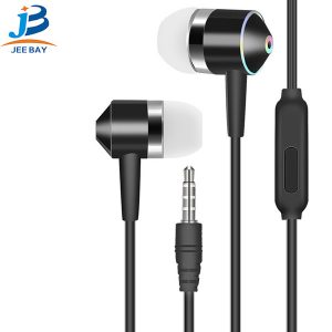 in-ear sports line control with wheat mobile phone dual-channel gaming headset for oppo huawei xiaomi and other smart machines